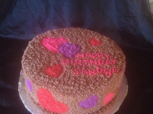 Valentine Birthday cake