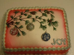 Christmas Tree Branch cake