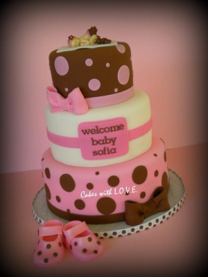 Pink and Brown Baby Shower