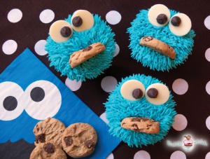 Cookie Monster Cupcakes