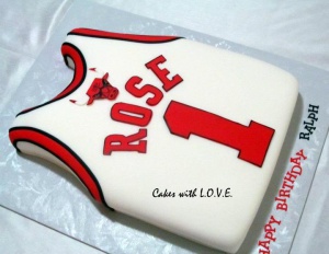 Chicago Bulls Jersey Cake