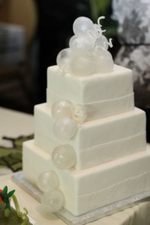 Blown Sugar Bubble Wedding Cake
