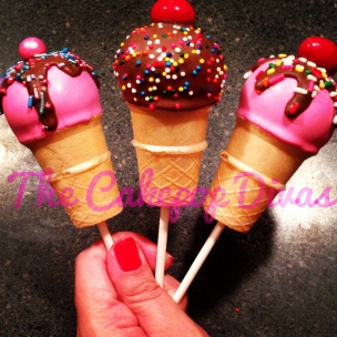 Ice cream cone pops