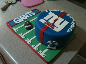 NY Giants Cake