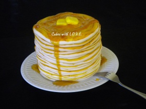 Pancake cake with tutorial