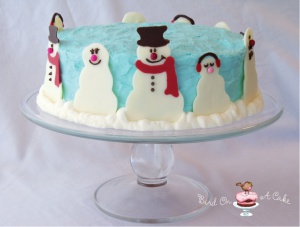Snowman Cake