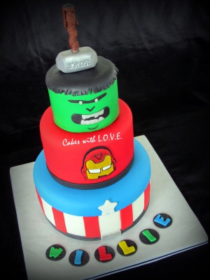 The Avengers Cake