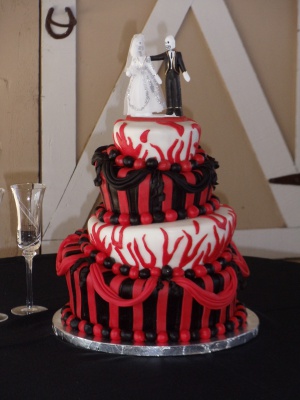 Non Traditional wedding cake